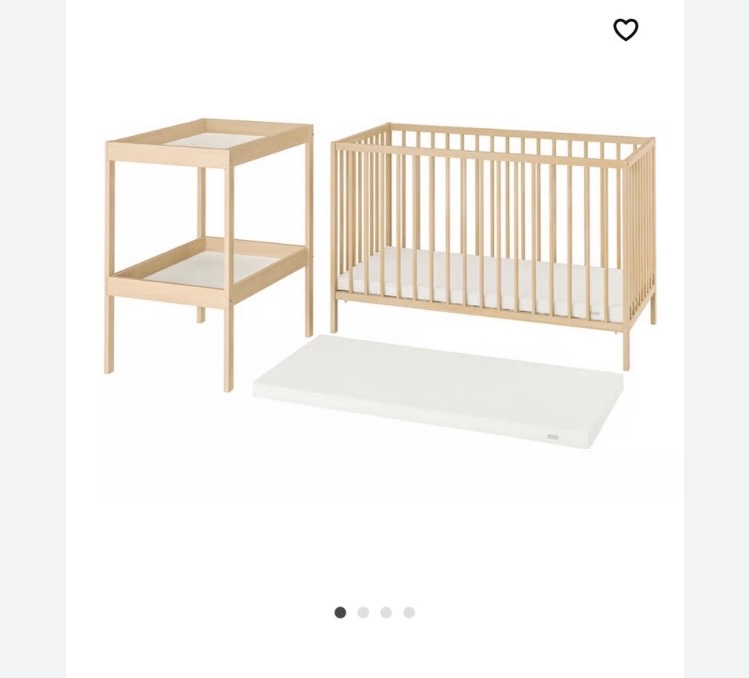 Predám postielku a prebalovák Ikea