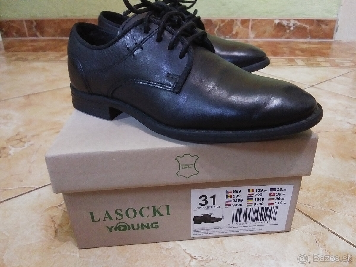 Detské spoločenské topánky Lasocki č. 31