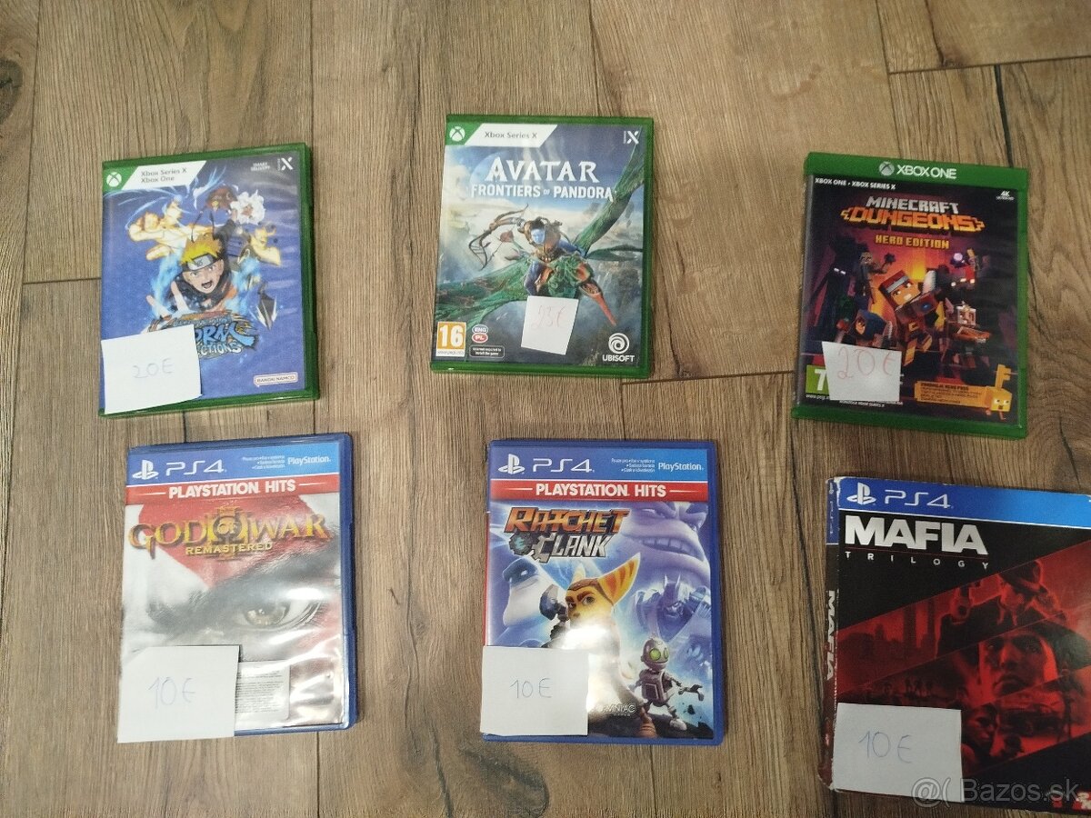 Predám hry na xbox a ps4