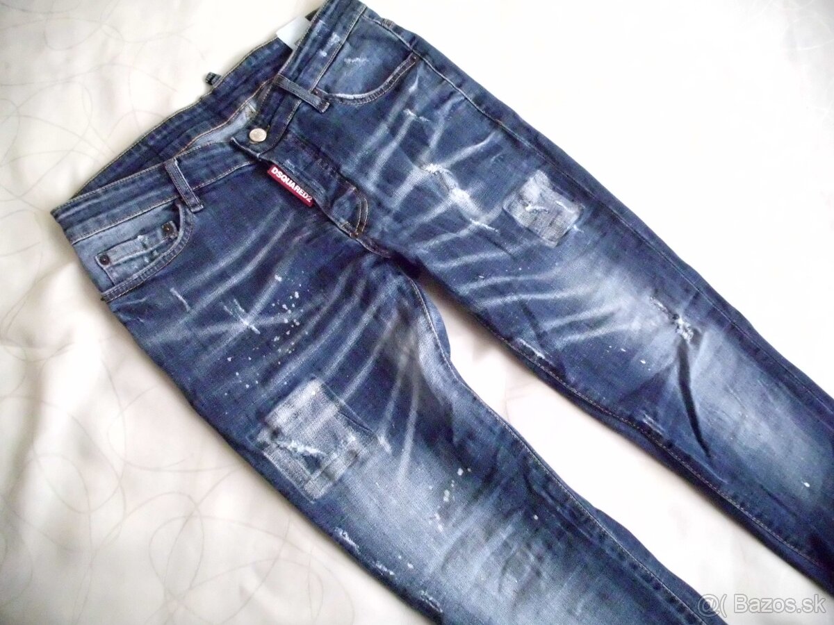 Dsquared dámske slim rifle s elastan tenšie M