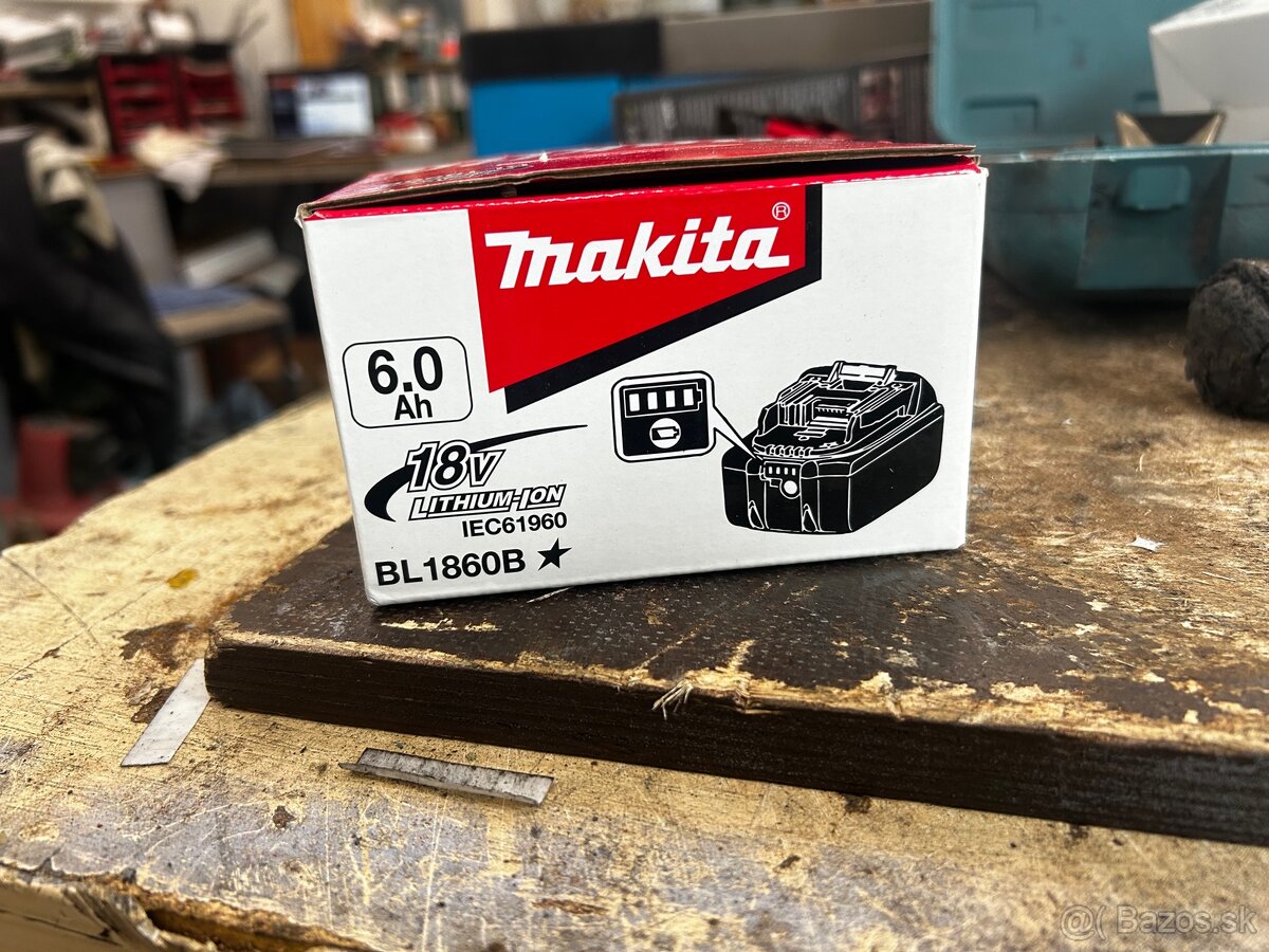 Makita 18V 6Ah baterka momentálne vypredané