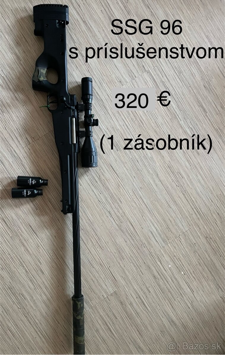 Predám airsoft výbavu od NOVRITSCHA (SSG96, SSP1, SSX23)