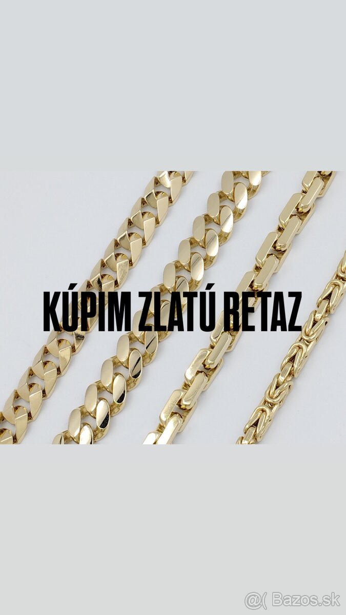 KÚPIM / DOPYT zlatu retiazku 14k váha 80-120g