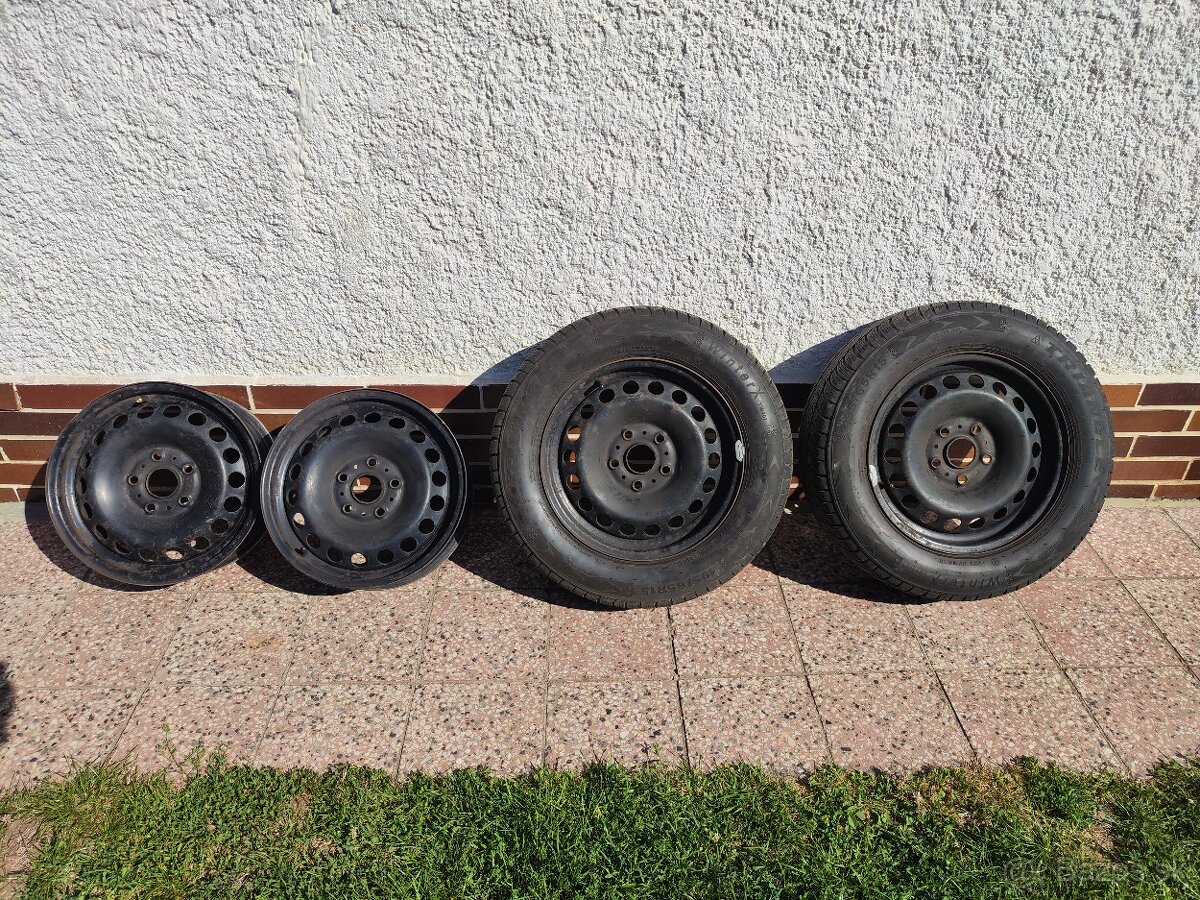 Zimné plechové disky 195/65 R15 5x112