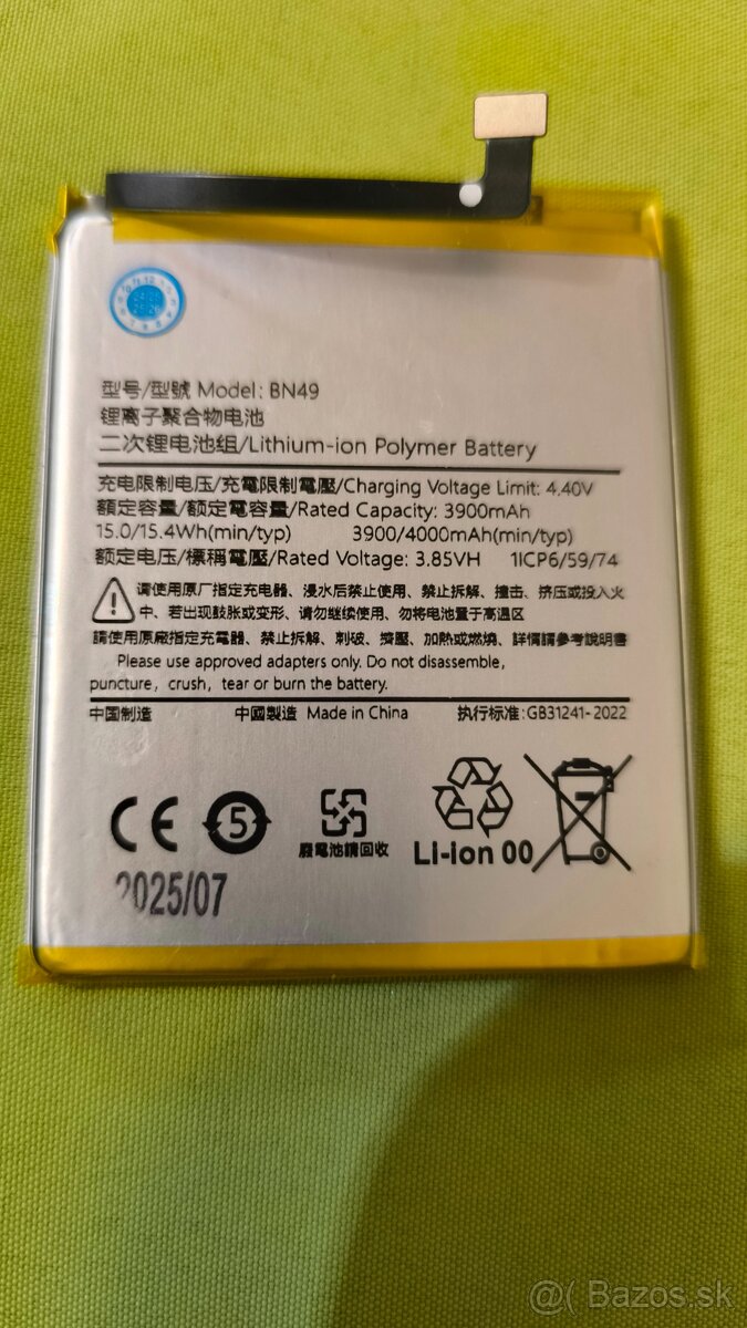 Redmi 7A Uplne nova bateria 4000mAh