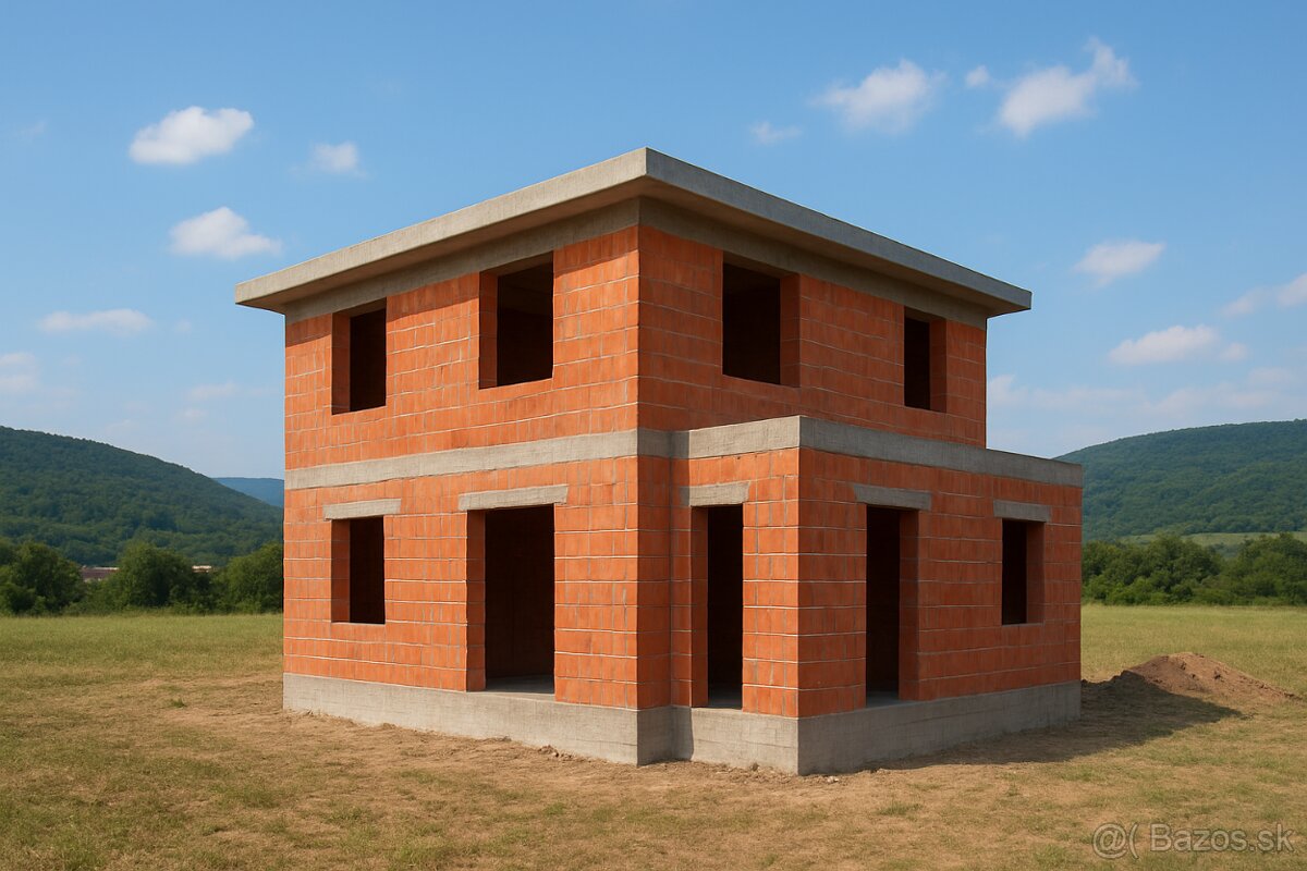 Hrubá stavba,rovinatý pozemok – SVEREPEC