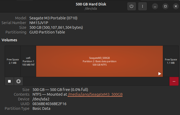 Seagate M3 Portable - Maxtor 500 GB 2.5" USB 3.0