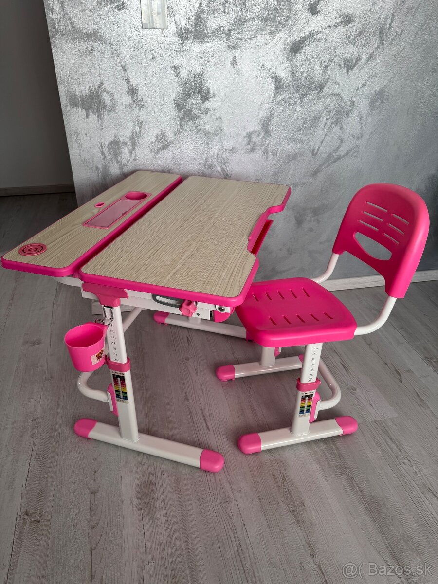 Detský rastúci písací stôl so stoličkou
