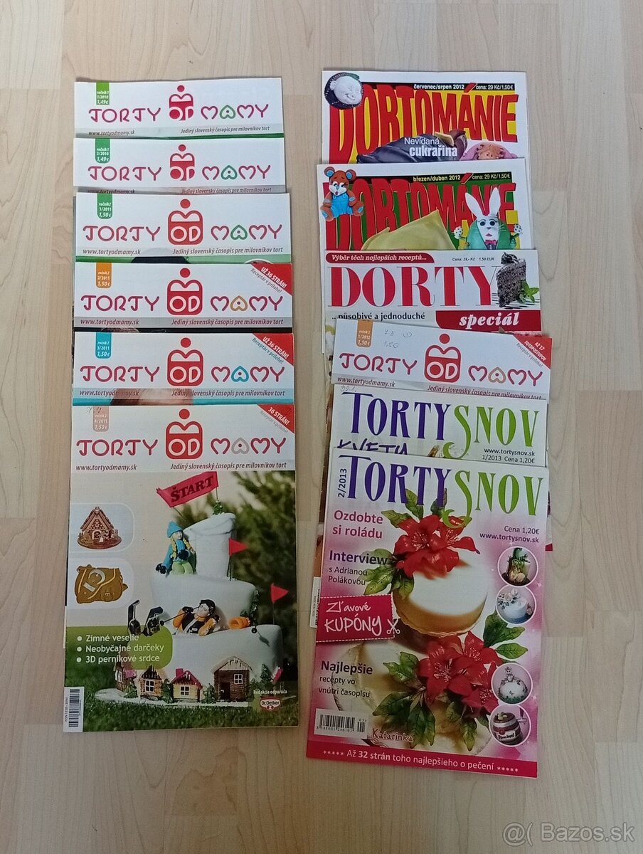 12 ks časopisov o tortách