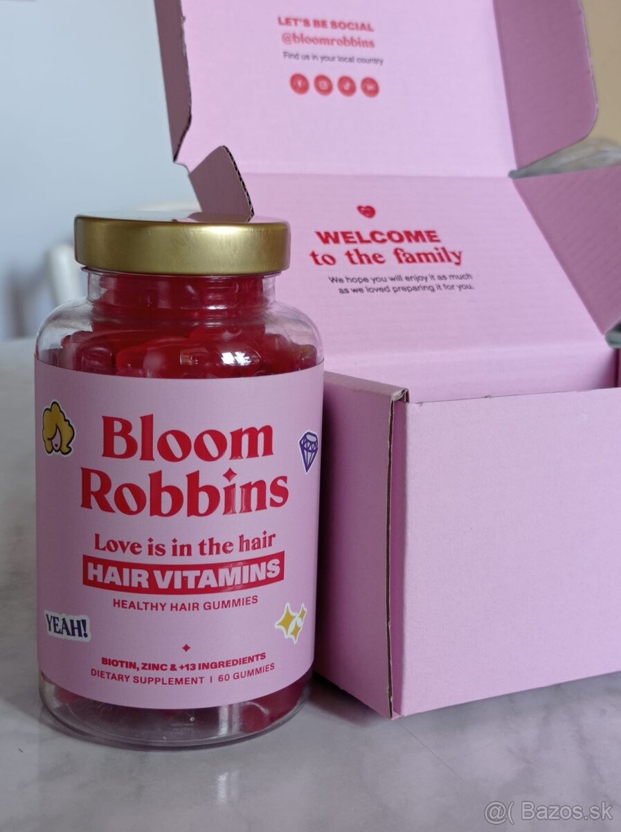 Predám Bloom Robbins 60ks výživový doplnok na vlasy