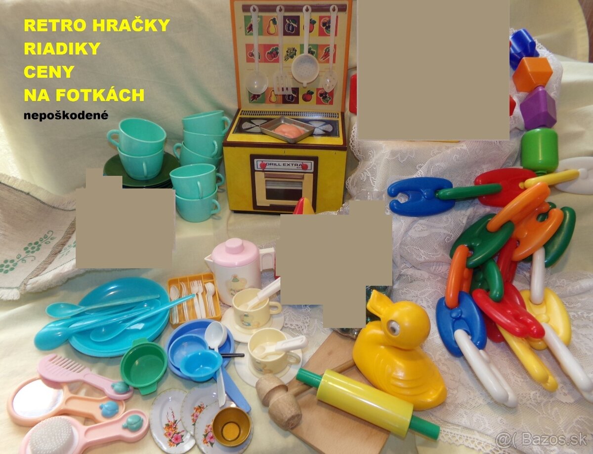 retro HRAČKY, KUCHYNSKÉ RIADIKY a iné