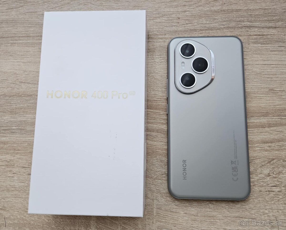 Honor 400 Pro 12GB / 512GB, strieborny,top,zaruka,kryt,sklo