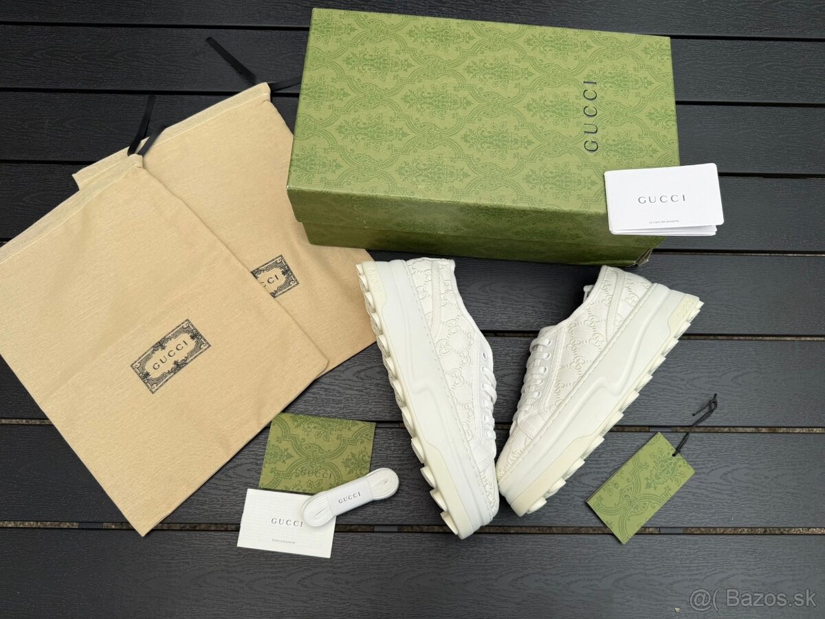 Gucci tenisky white komplet balenie.