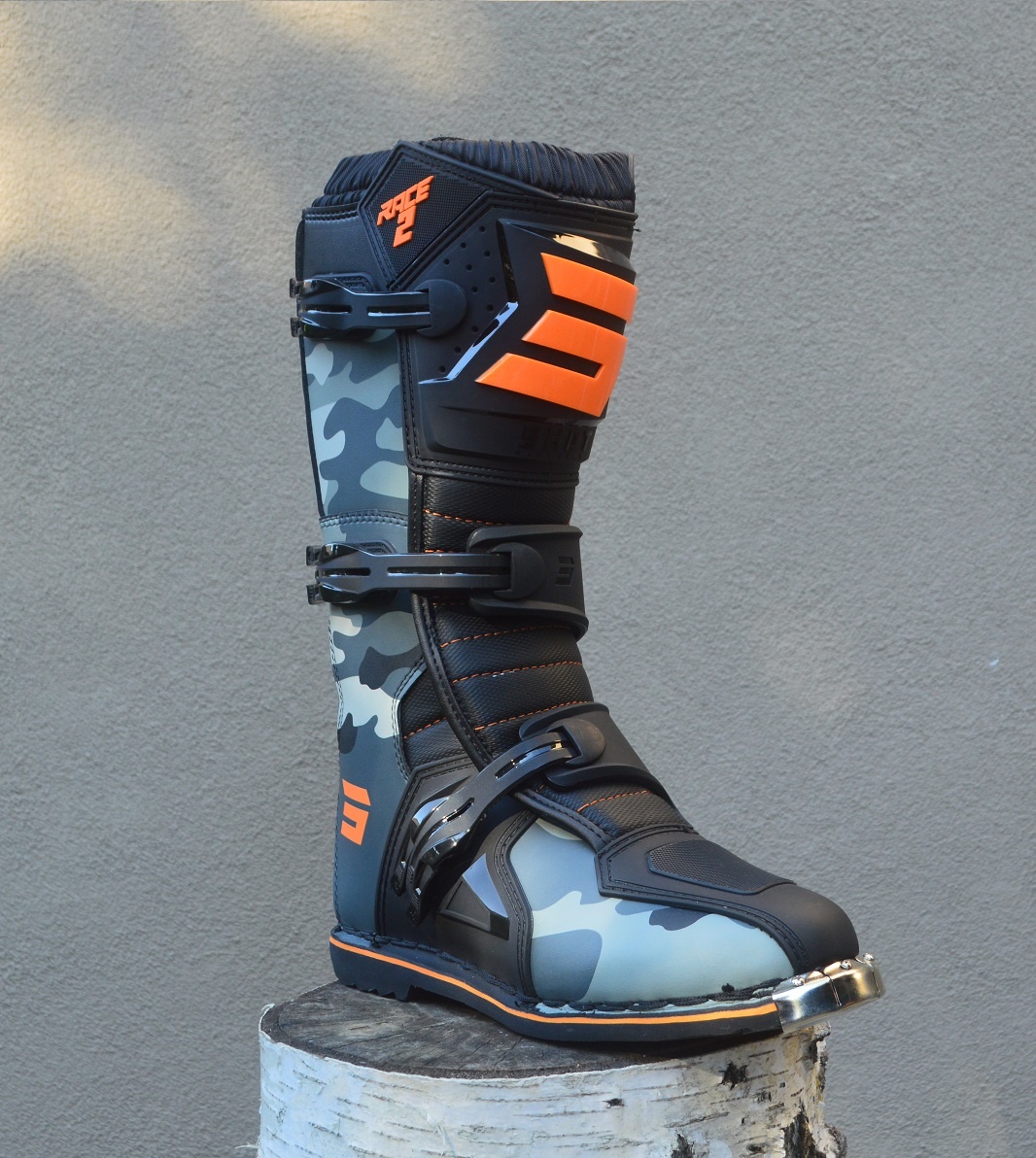 Predám mx čižmy SHOT camo oranžové