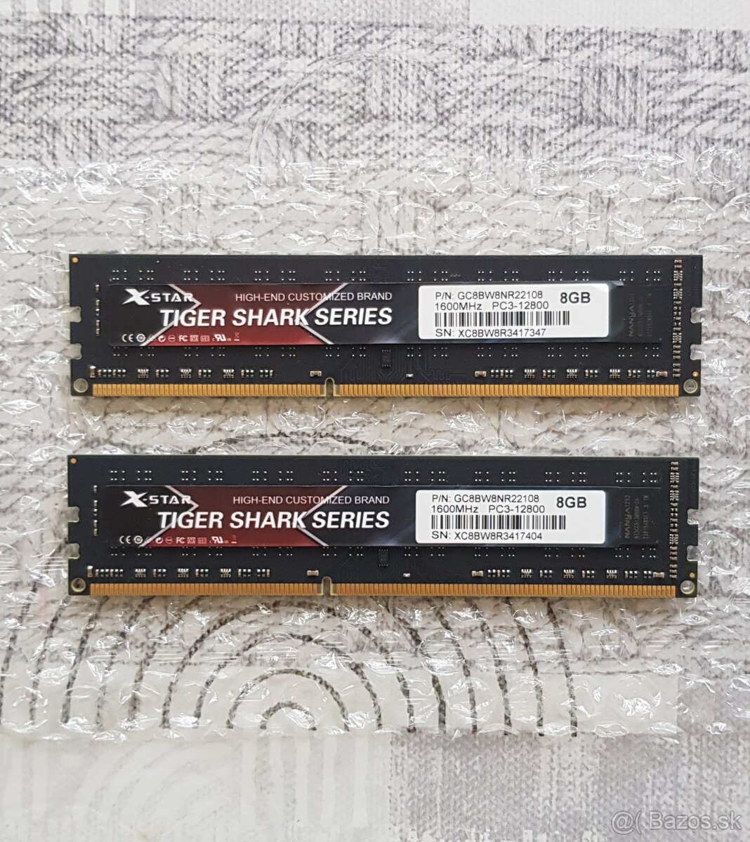 PC RAM 2X8GB DDR3 KIT 1600MHZ