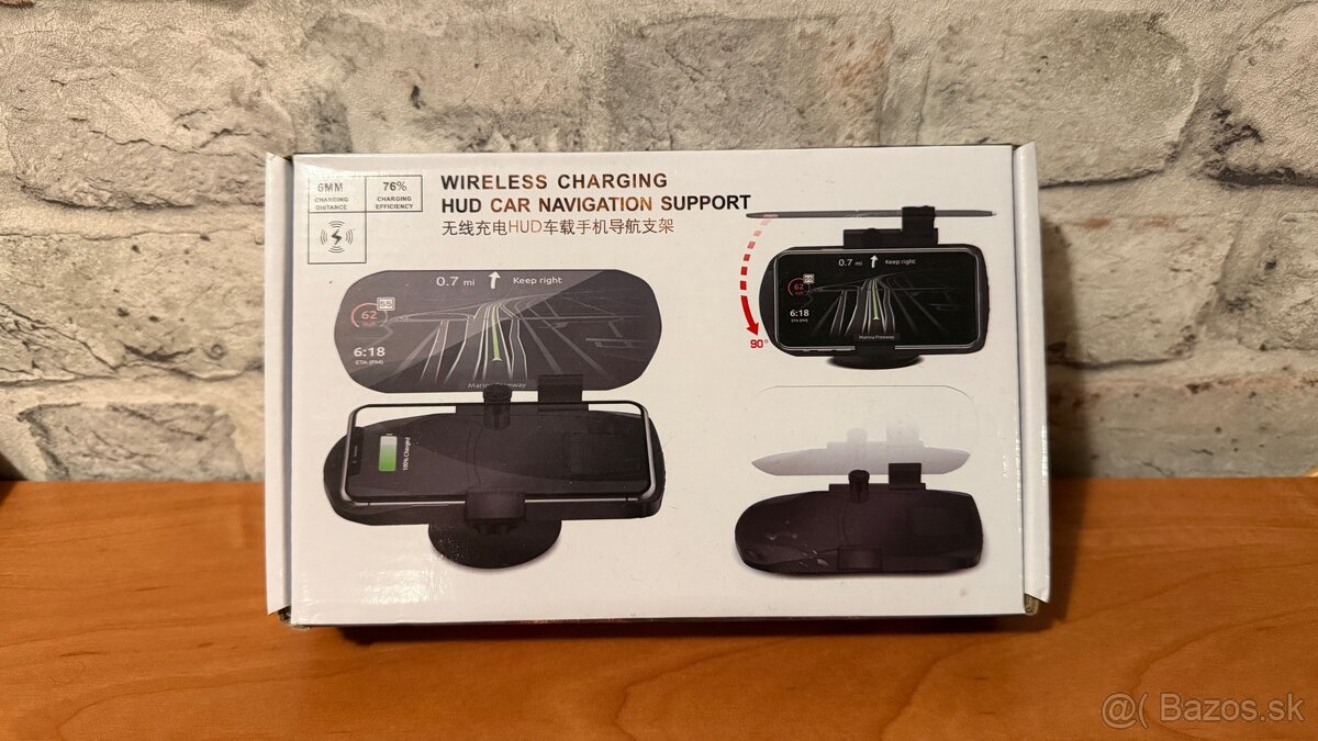Bezdrôtová nabíjačka s funkciou HUD