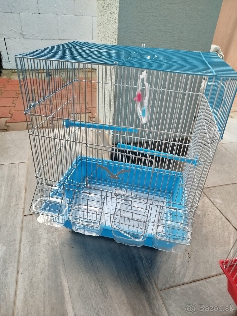Modra mala klietka pre drobné vtáctvo