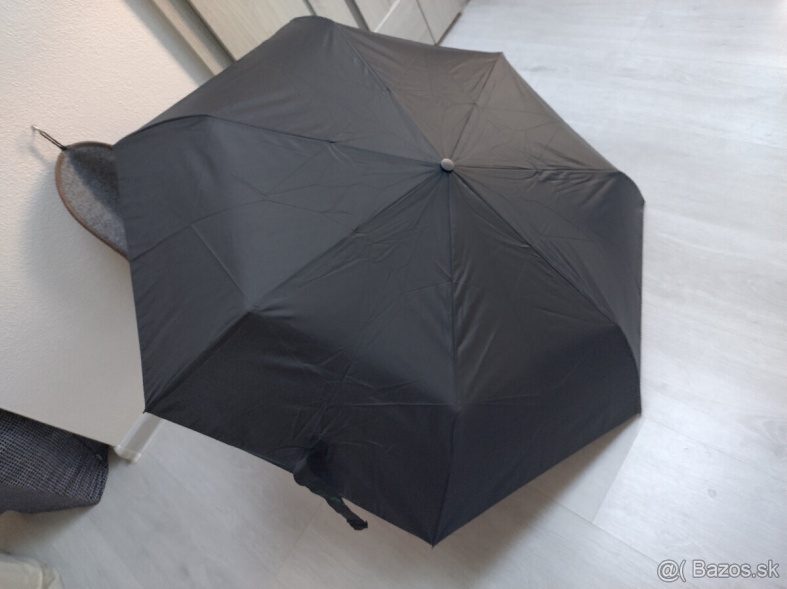 DERBY Hit Magic plnoautomaticky kabelkovy čierny dazdnik