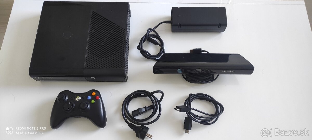 Xbox 360 slim 250gb+kinect a hry