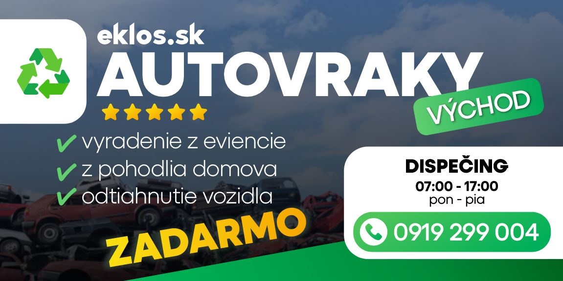 Ekologická likvidácia a odťah vozidla ZADARMO