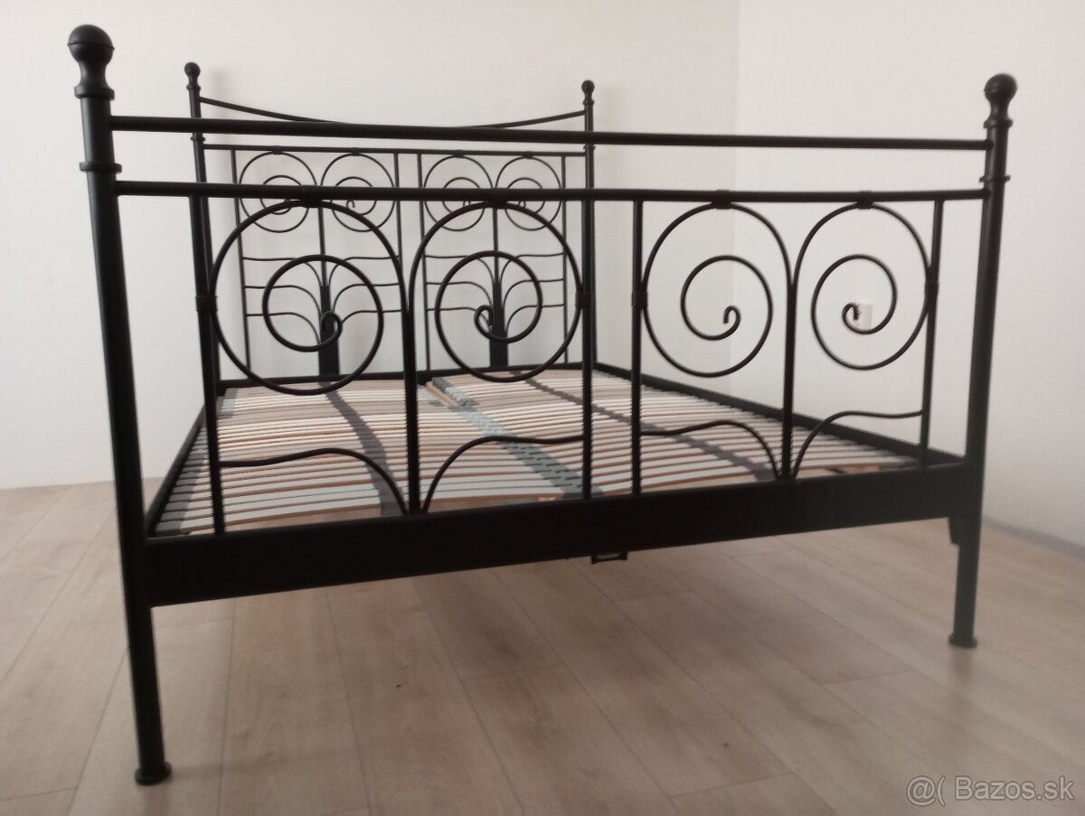 Ikea Noresund kvvová posteľ 140x200-- rám +rošty