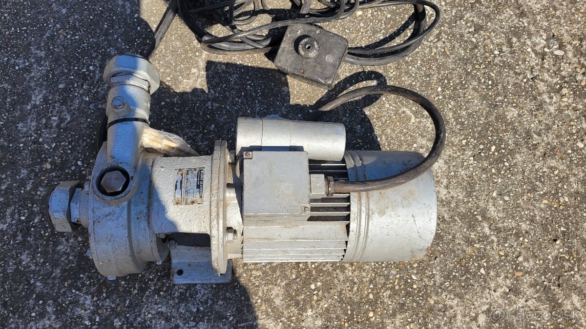 čerpadlo na 220V, kabeláž