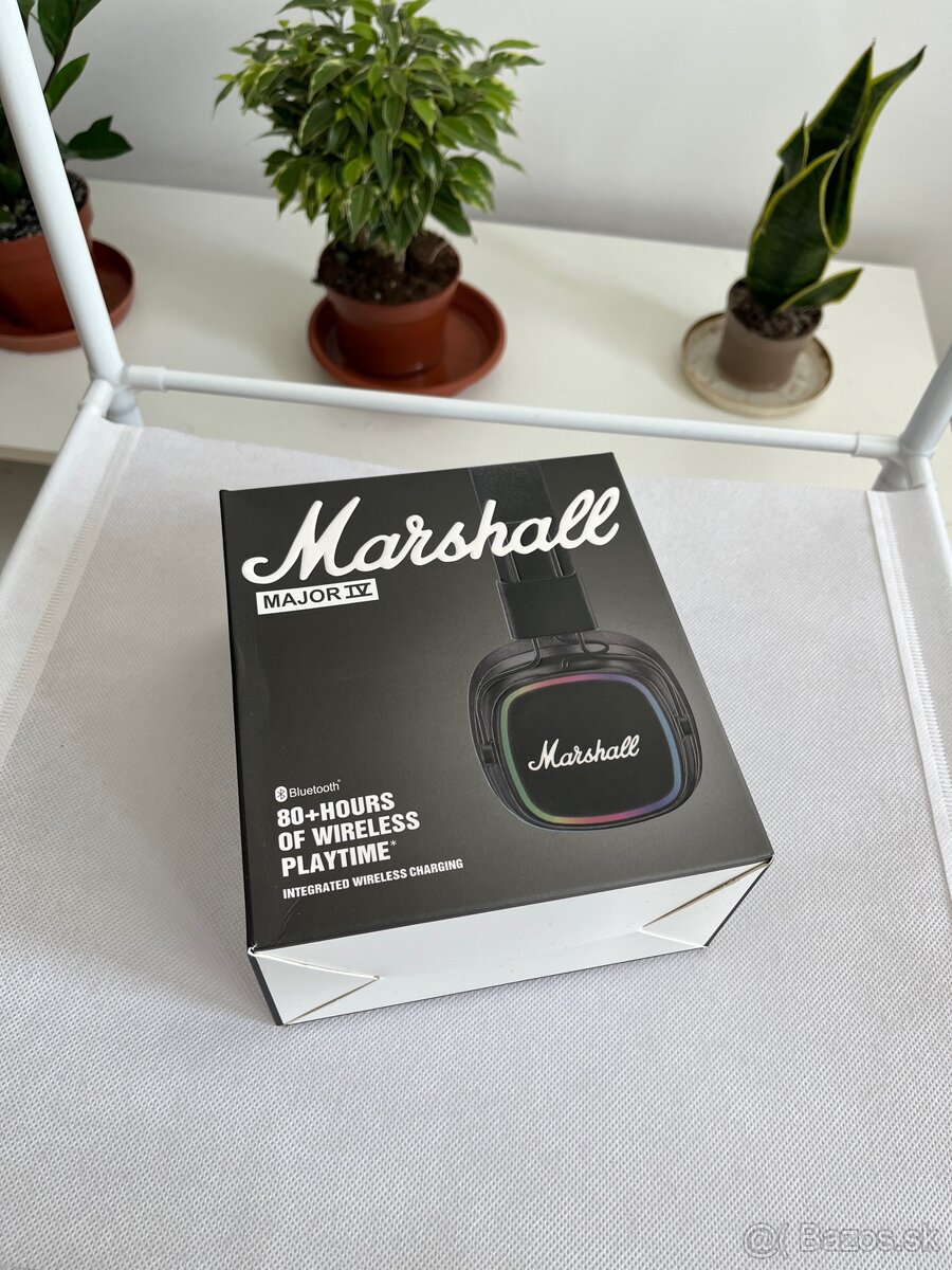 Bezdrôtové slúchadlá v štýle Marshall Major IV – nové