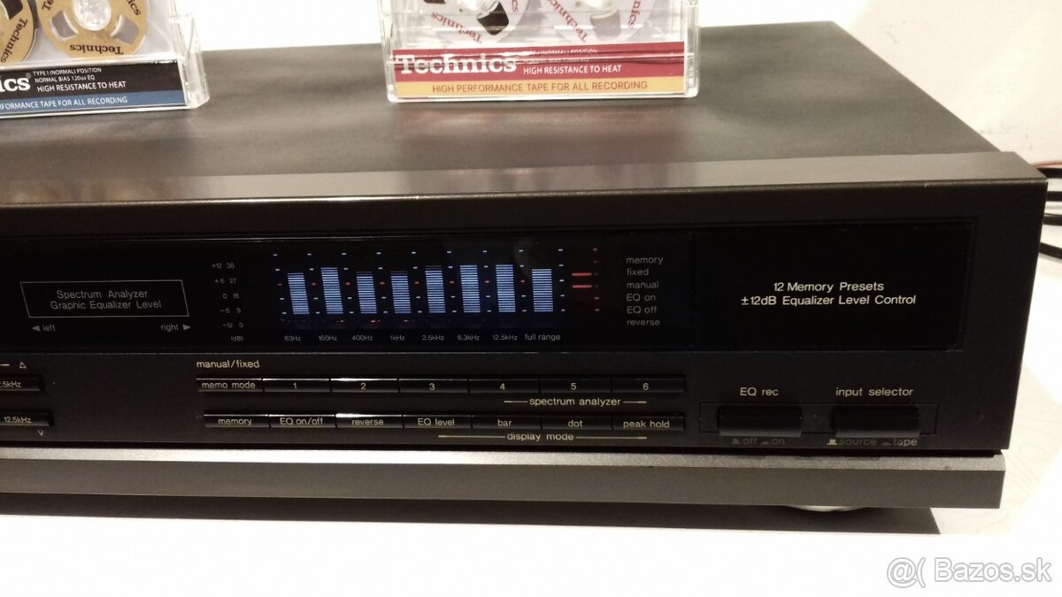 2x7 pasmovy GRAFICKY equalizer TECHNICS SH-GE70, Japan, AE73