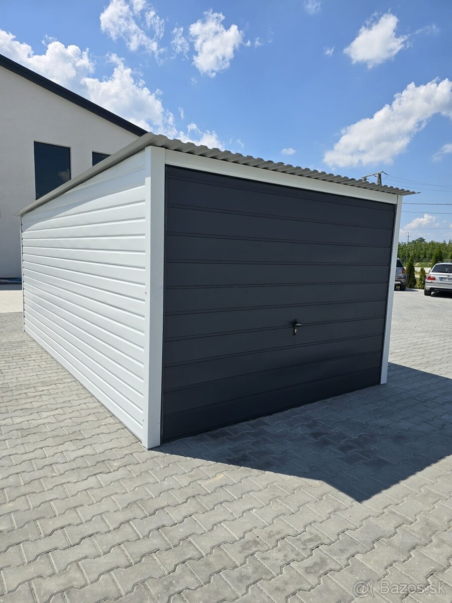 Plechová garáž 3x5 m