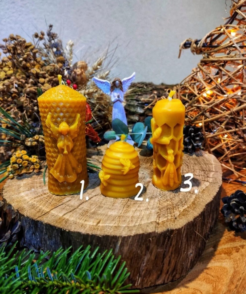 sviečky zo 100% včelieho vosku