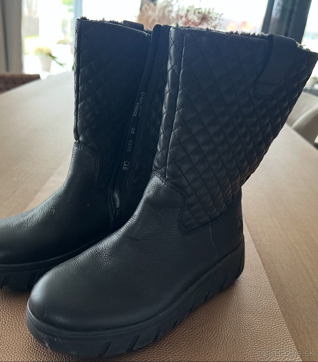 Čižmy koženné zateplené - veľ. 37