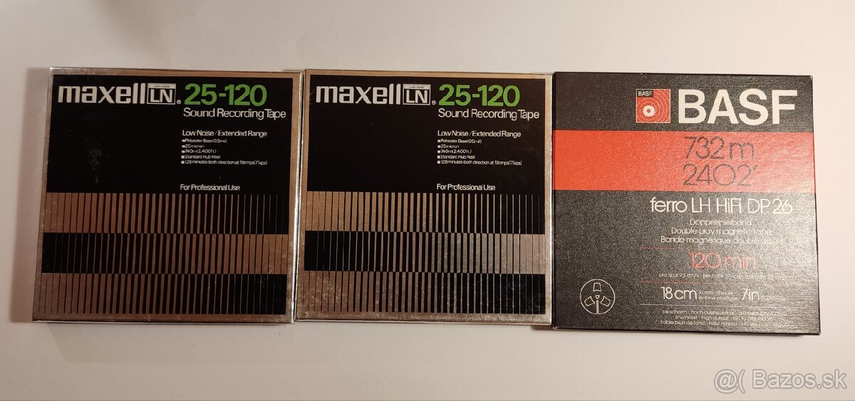 Maxell 25-120 magnetofonove pásky