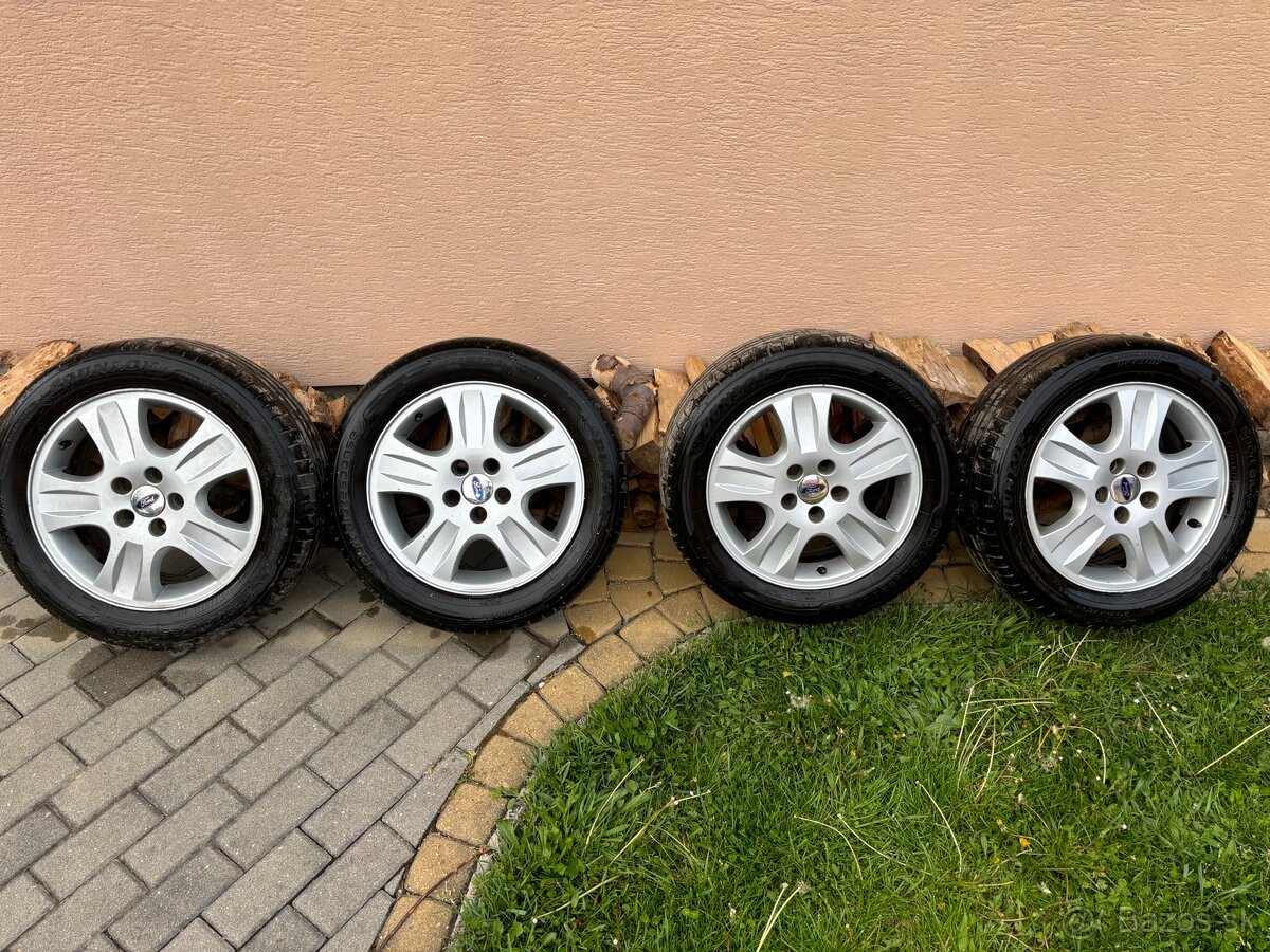 Original Ford elektrony - hlinikove disky + pneu