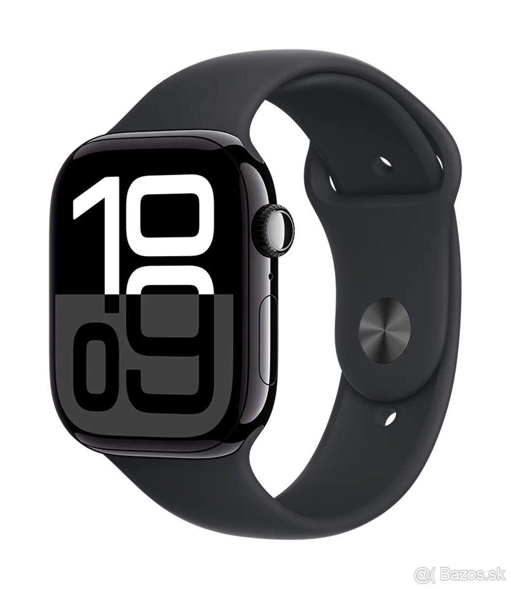 Apple Watch S10 GPS (2024) + Cellular 46mm, Čier. hliník M/L