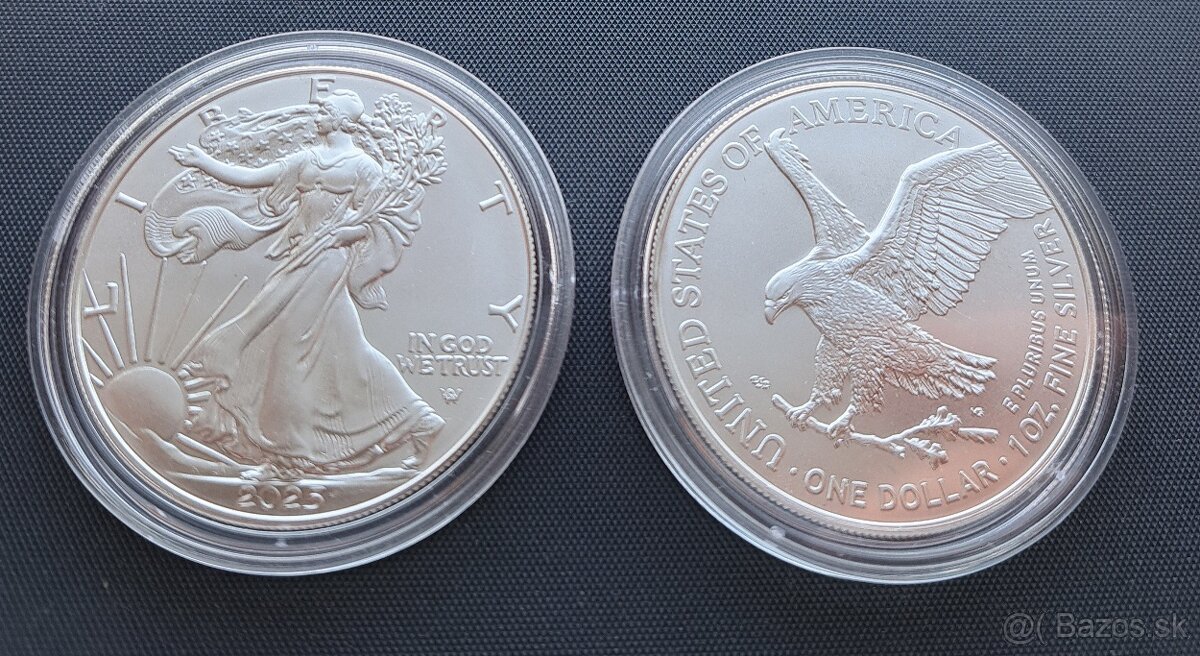 USA Silver Eagle 2025 1oz investicne striebro