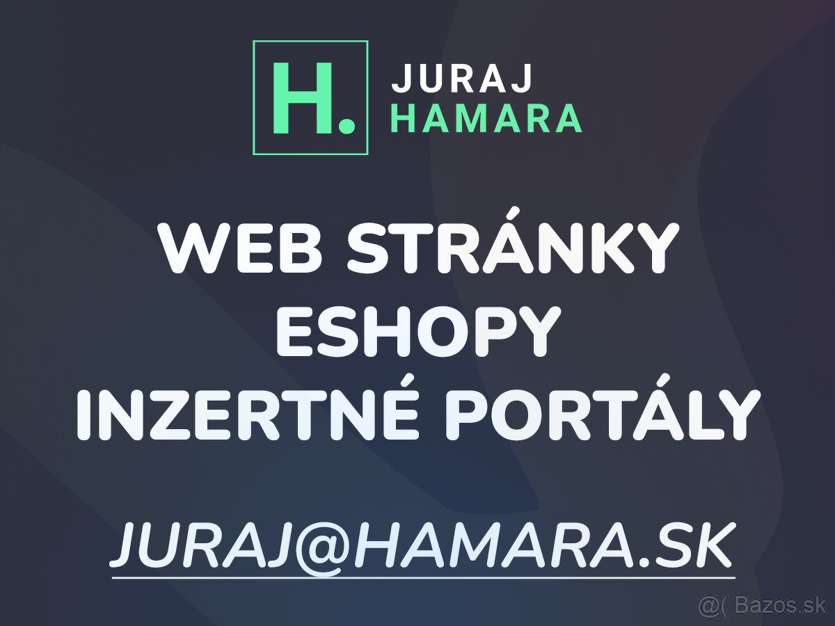 Potrebujete web stránku? - web na mieru za fér cenu