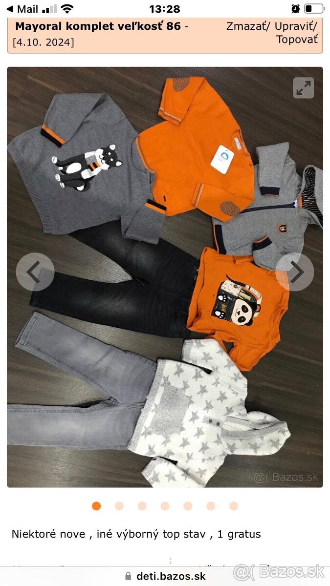 Mayoral balík oblečenia veľkosť 1,5roka