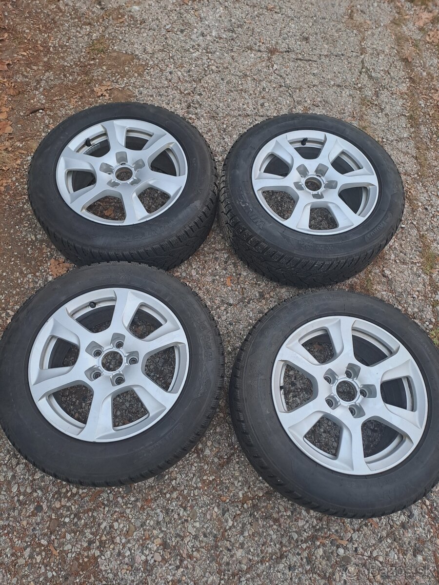 Elektróny R16 5x112 + zimné pneu -