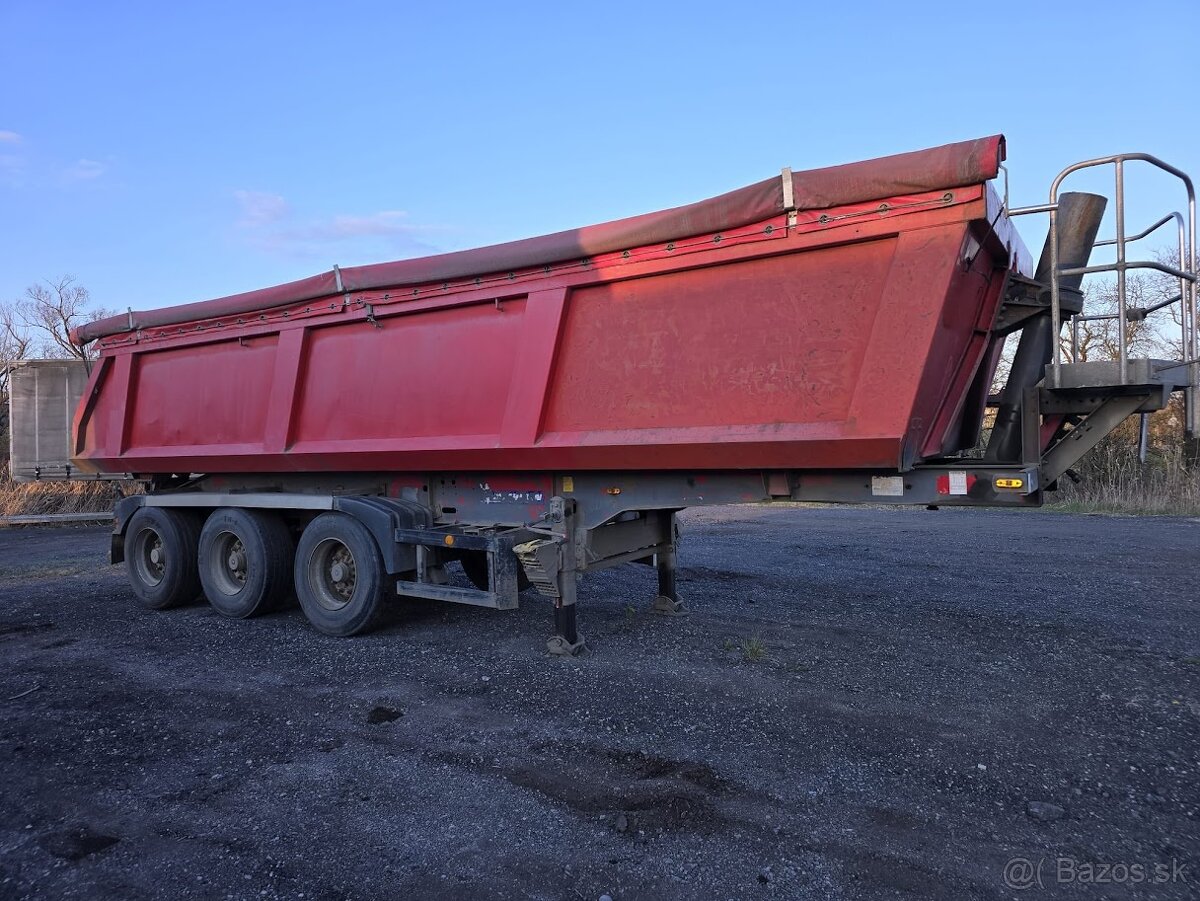 SKLÁPĚCÍ NÁVĚS SCHMITZ r.2002, nápravy SAF