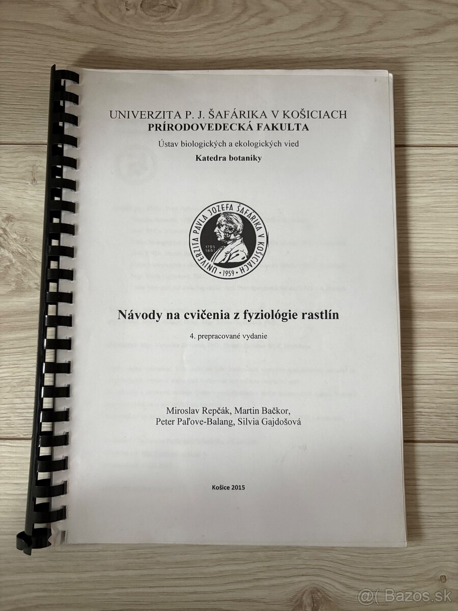 Návody na cvičenia z fyziológie rastlín