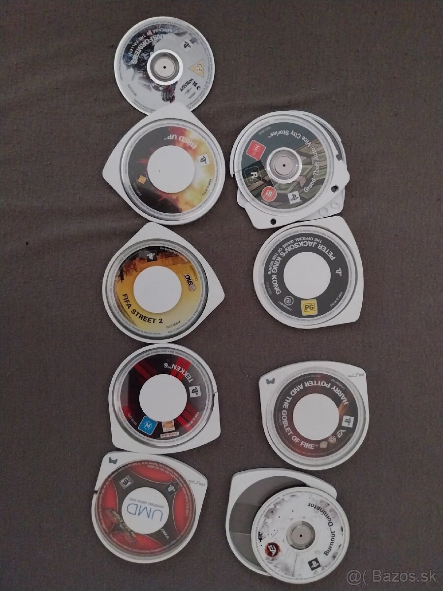 Predám PSP hry s poškodenými obalmi