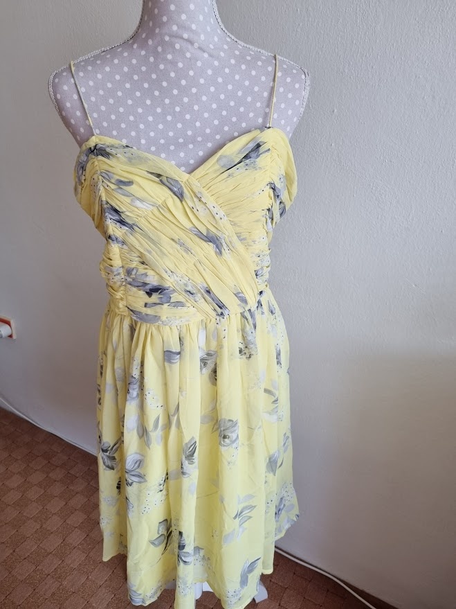 žlté ľahké šaty Asos veľ. 40