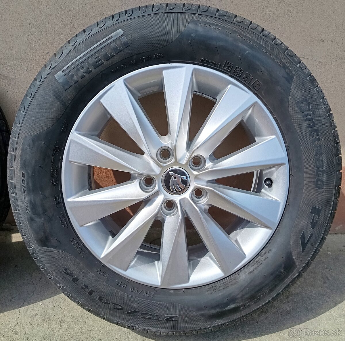 Alu-disky + pneu. R16 5x112 Škoda