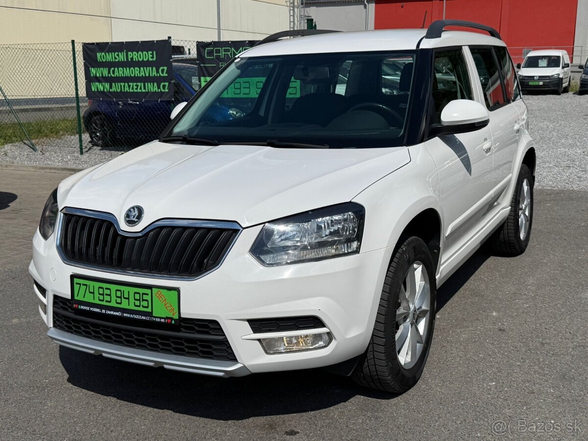 ► ŠKODA YETI 1,4 TSI 4x4 - 110 KW, NAVI, PARK. SENZORY◄