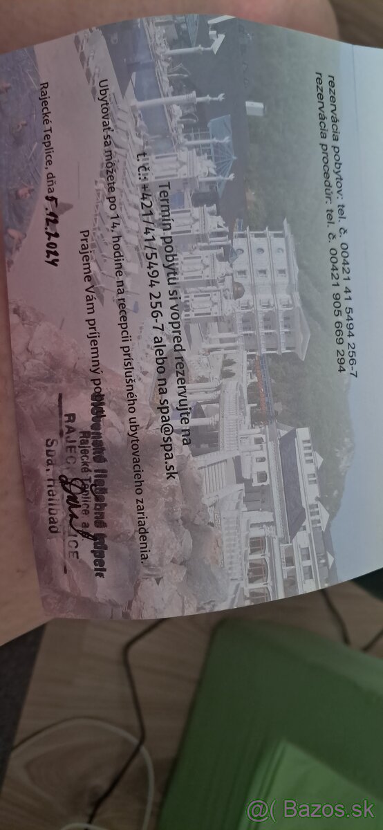 Voucher - Rajecké Teplice