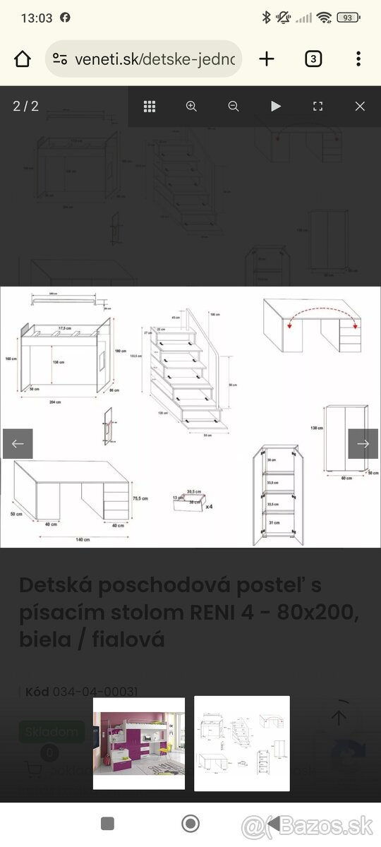 Poschodová posteľ