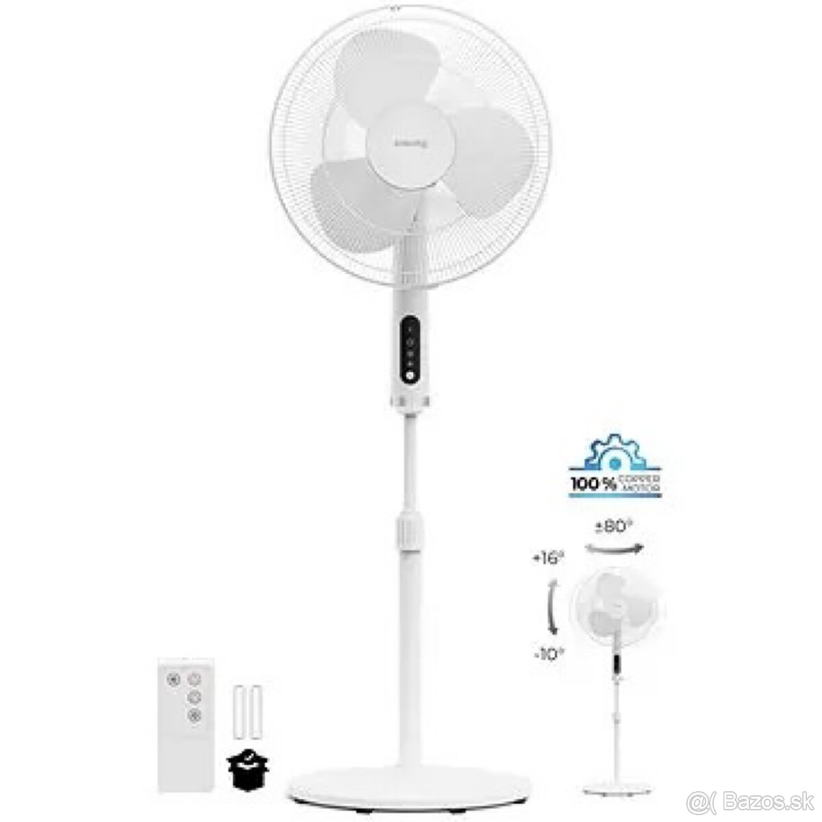 Stojanový ventilátor Siguro FN‑K350 W Summer Wind – biely