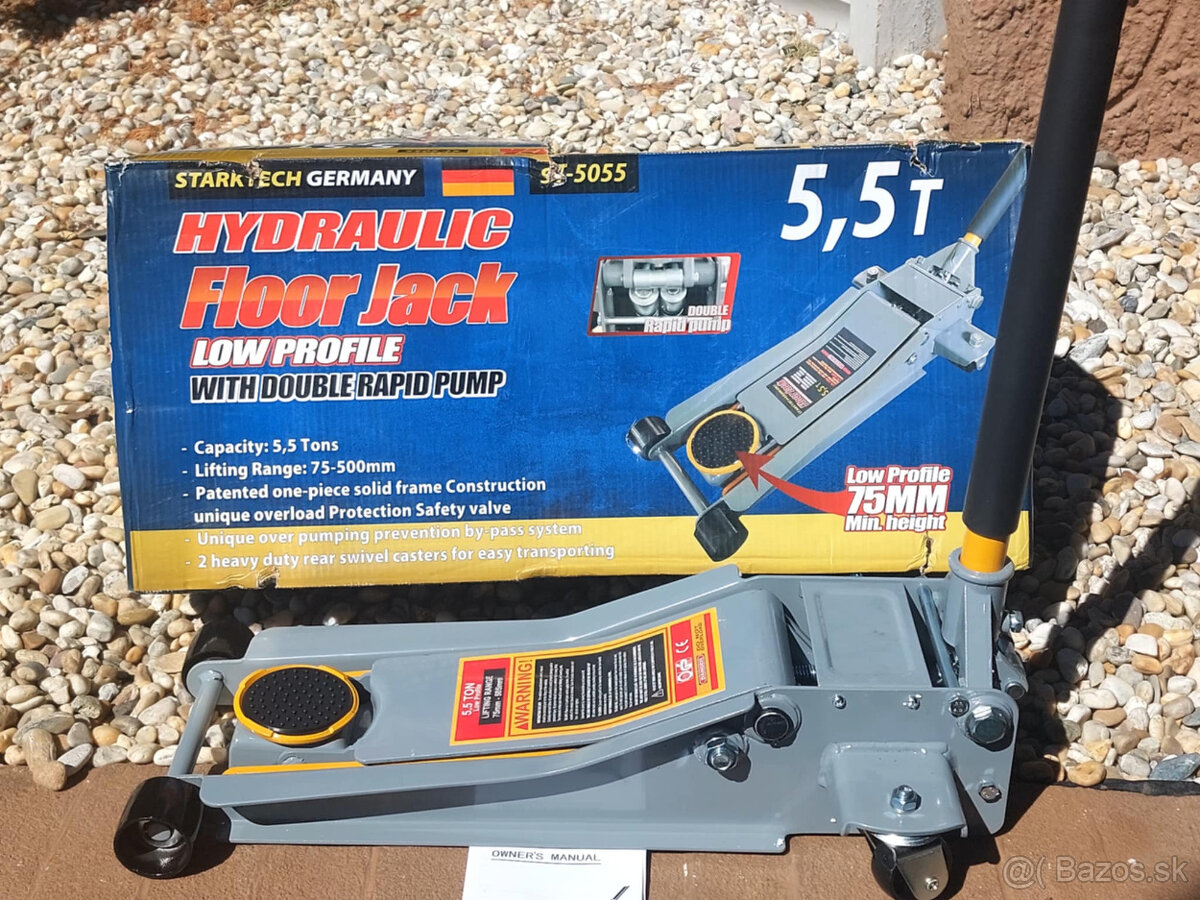Nizkoprofilovy hydraulický Zvihak 5.5T- 75-500mm