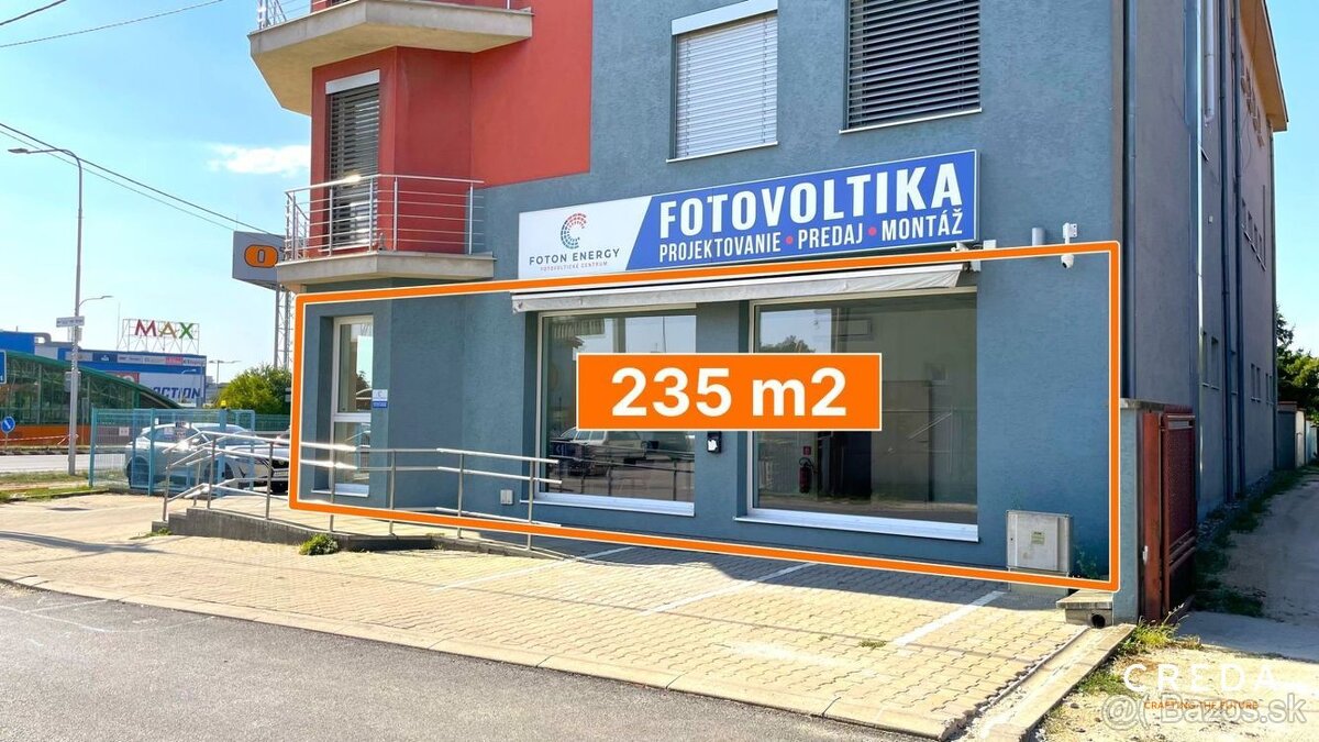 CREDA | prenájom obchodný priestor so skladom, Nitra - Chren