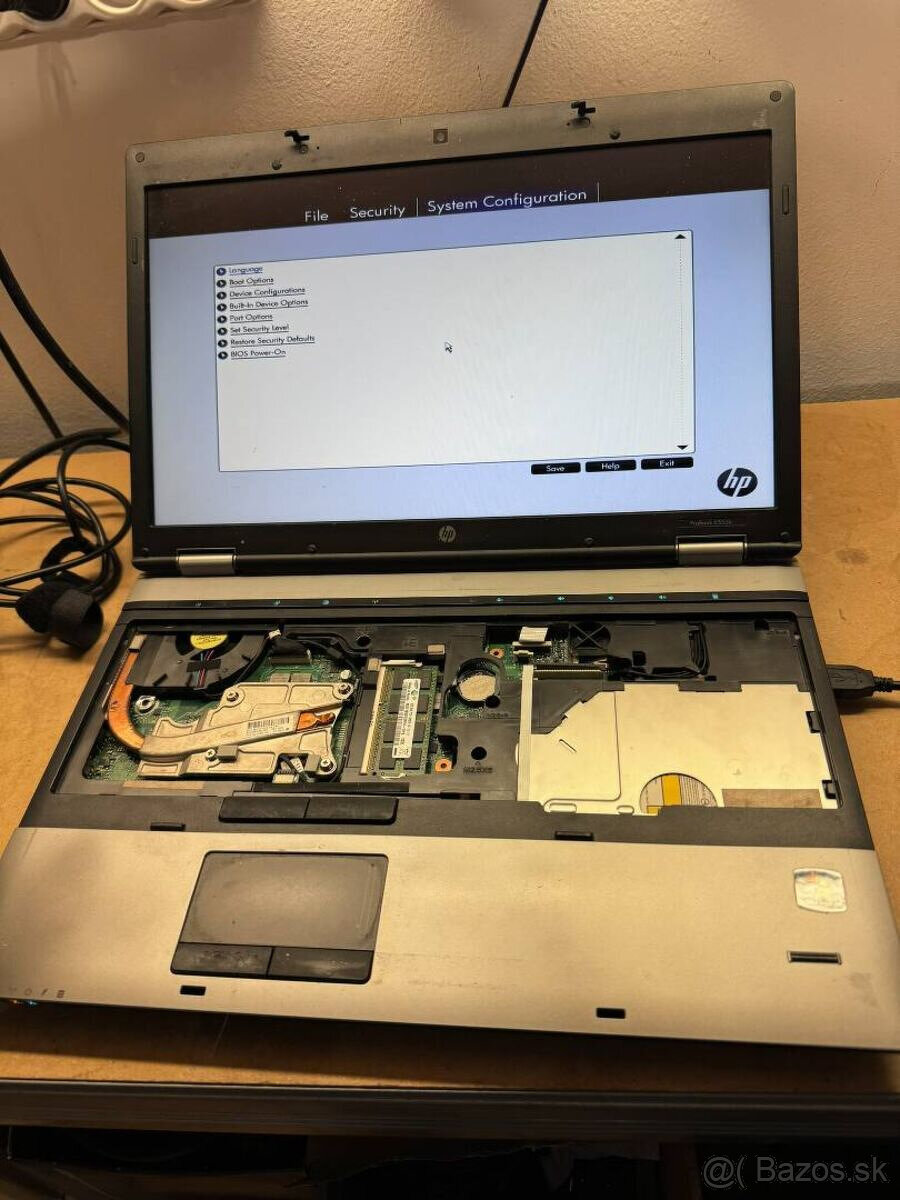 Predám pokazený notebook na náhradné diely zn.HP 6555b.